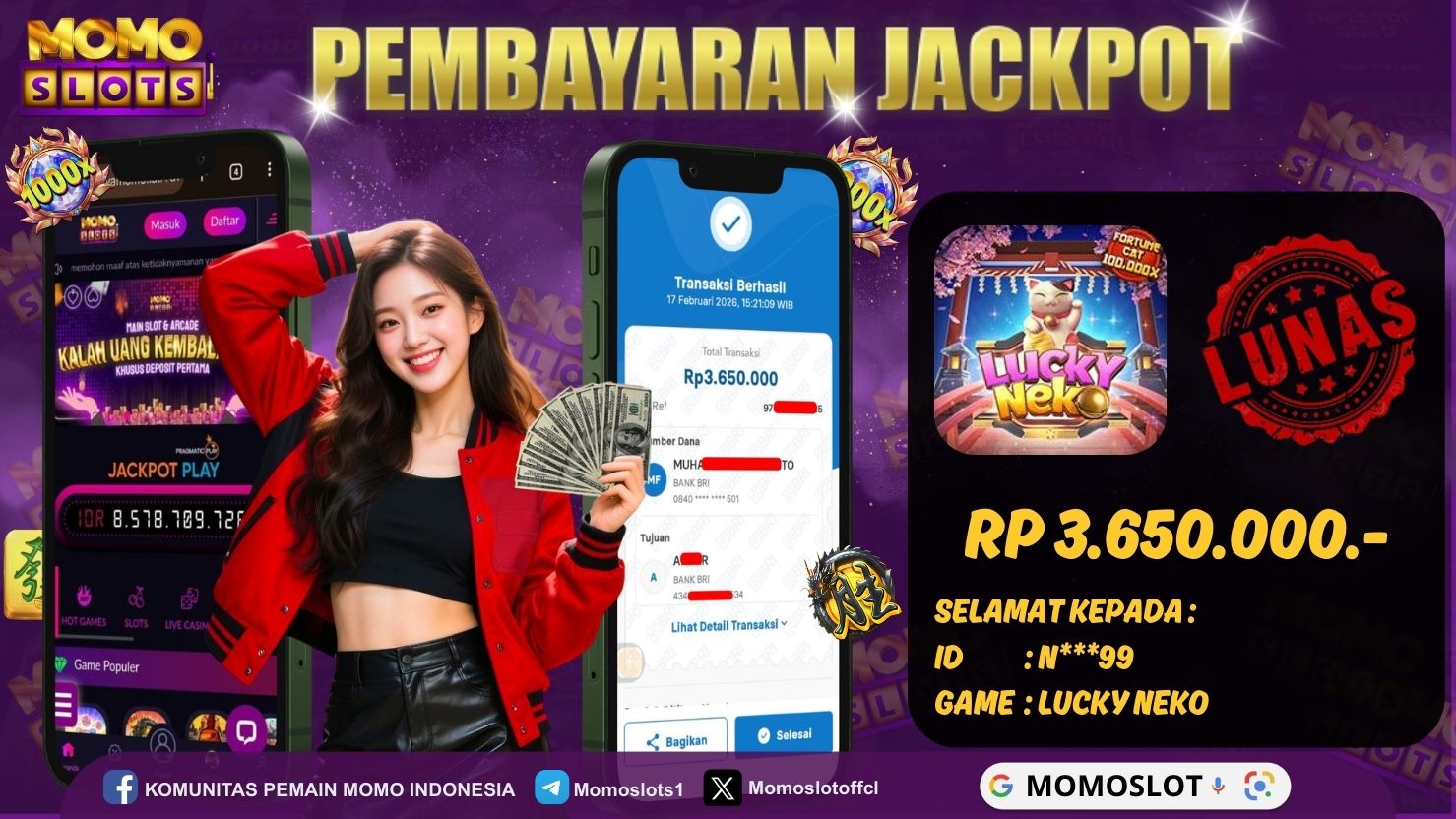 MOMOSLOTS JACKPOT SLOT LUCKY NEKO